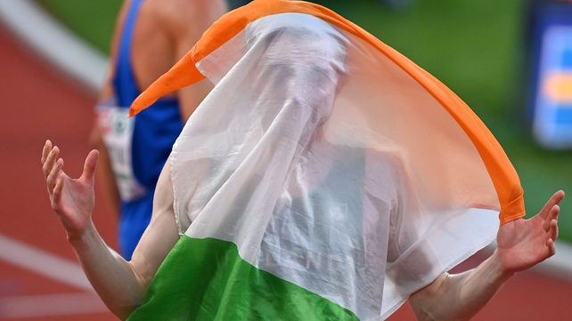 21 August: Mark English after finishing third in the men's 800m at the European Athletics Championships