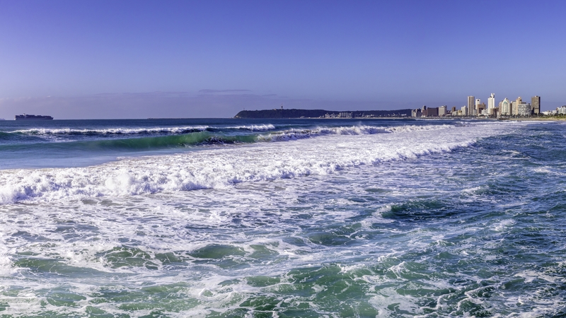 Durban has gradually been reopening its beaches after closure due to high levels of E coli (Stock image Durban)