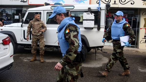 The Irish unit was attacked in Al-Aqbiya in southern Lebanon last Wednesday
