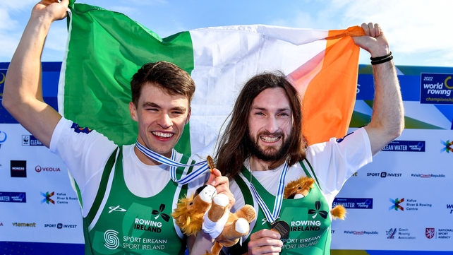 24 September: More rowing gold for Fintan McCarthy and Paul O'Donovan after winning the lightweight men's double sculls at the World Championships