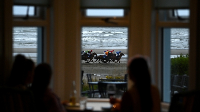8 September: A general view of runners and riders at Laytown Races