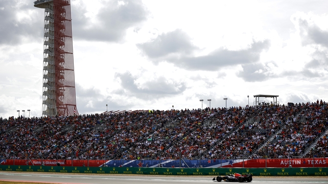 23 October: Max Verstappen in his Red Bull during the USA Grand Prix