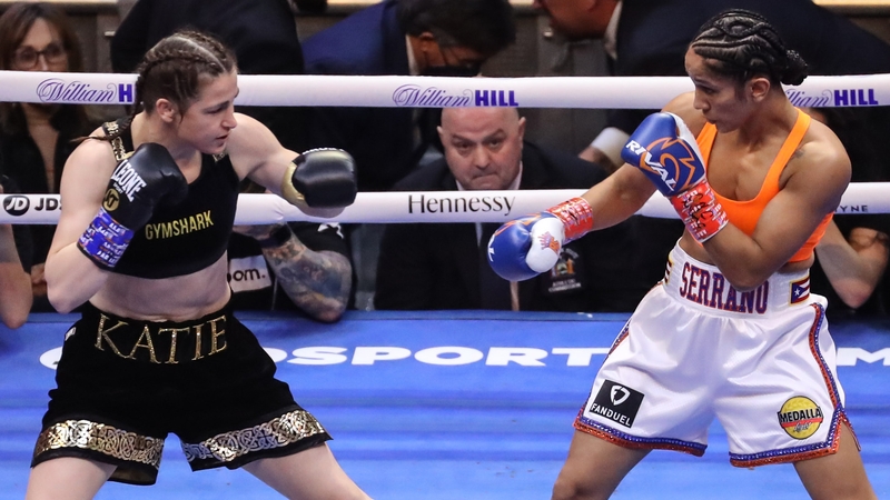 Katie Taylor edged Amanda Serrano in the first encounter
