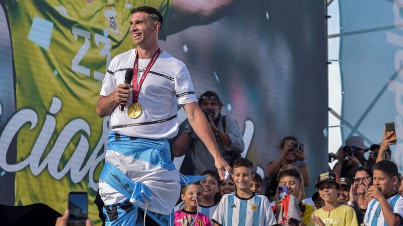 "We are so proud of him. He won the World Cup with his national team and it's amazing"