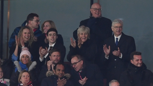 Arsenal's manager for 22 years was back to see the club continue their impressive start to the season