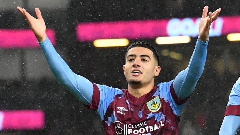 Anass Zaroury had Burnley ahead inside a minute at Turf Moor
