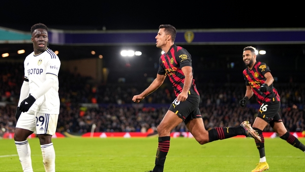 Rodri opened the scoring late in the first half