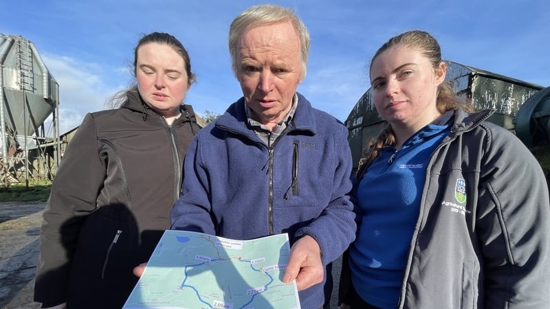 Máire, Jack and Áine Corkery from Direenauling, near Baile Bhúirne, said the cattle were taken from an isolated shed