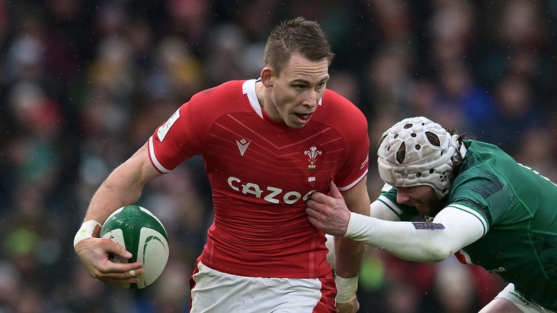 Liam Williams playing for Wales against Ireland in this year's Six Nations
