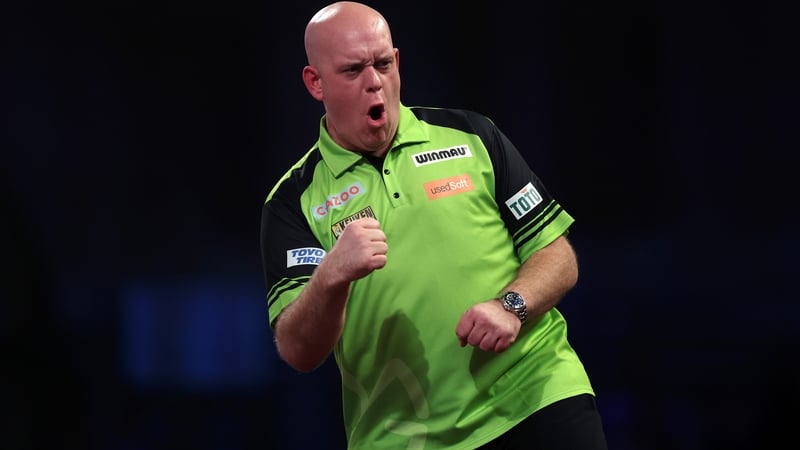 Michael van Gerwen brought Luke Littler's winning run to an end