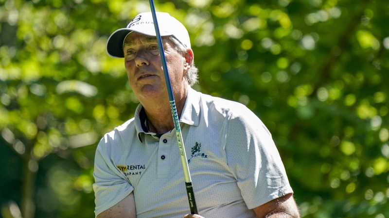 Barry Lane in action at the Swiss Seniors Open last July