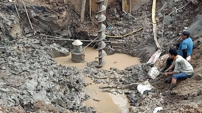 Rescuers have tried drilling and softening the surrounding soil to try to pull the pillar up to save the child