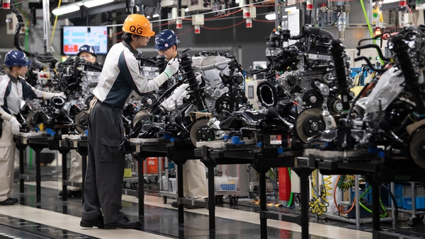 The au Jibun Bank flash Japan manufacturing purchasing managers' index dropped at a slower pace to 49.5 in December from 49 in November