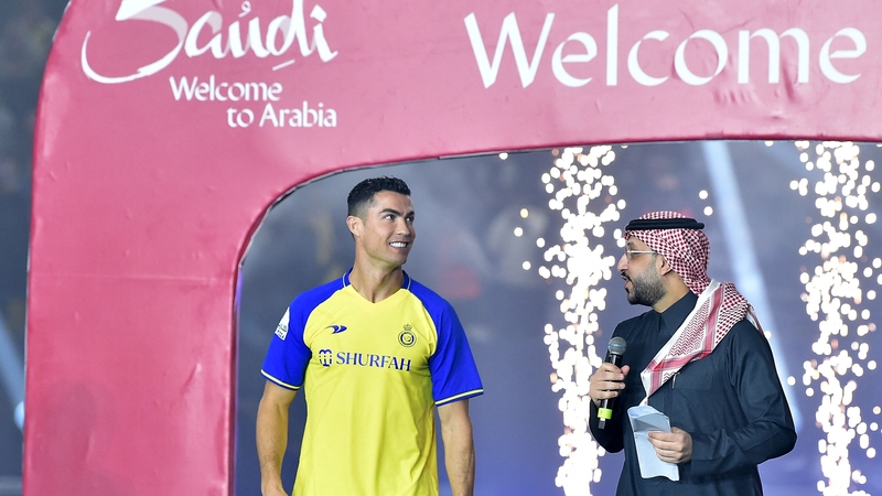 Cristiano Ronaldo was unveiled as an Al Nassr player in January 2023