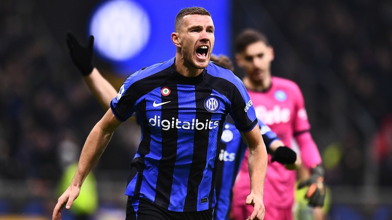 Edin Dzeko headed in an Inter winner at the San Siro