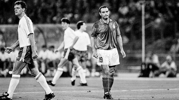 Salvatore 'Toto' Schillaci in action against Ireland during that fateful summer