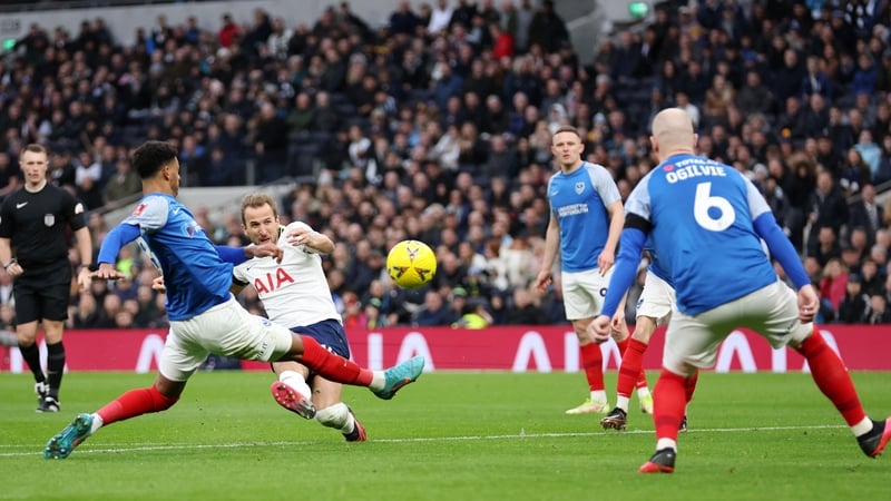 Harry Kane netted on 50 minutes