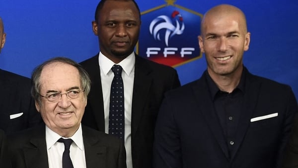 Noel Le Graet (l) said he 'wouldn't even pick up the phone' to the 1998 World Cup winner (r)