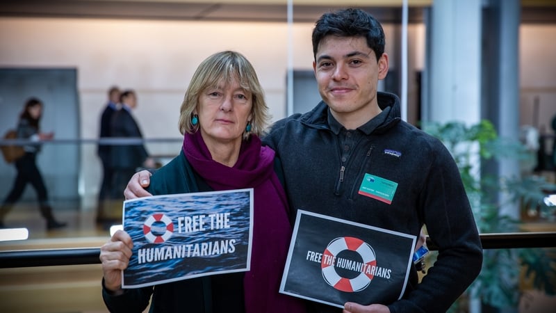 Grace O'Sullivan pictured with Seán Binder ahead of his trial