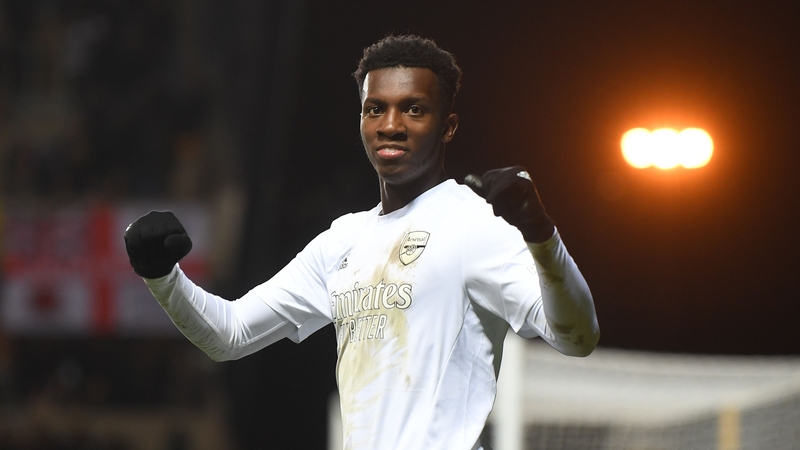 Nketiah has been in goalscoring form for the Premier League leaders in Gabriel Jesus' absence