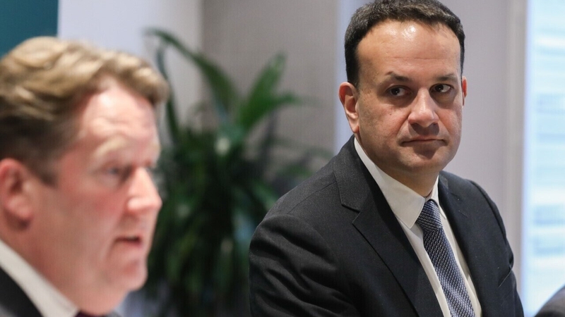 Leo Varadkar (R) said 6,500 new social homes were provided last year (File pic: RollingNews.ie)