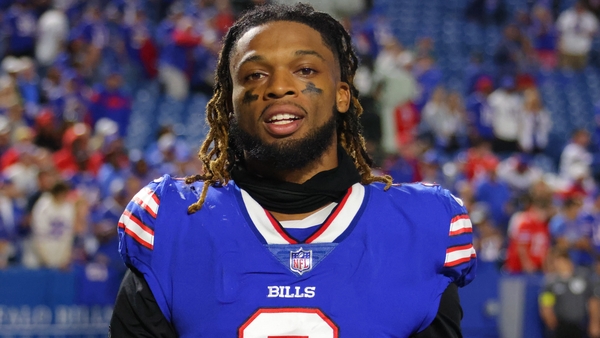Damar Hamlin's heart stopped nine minutes into the match against Cincinnati on 2 January after he collided with Bengals wide receiver Tee Higgins