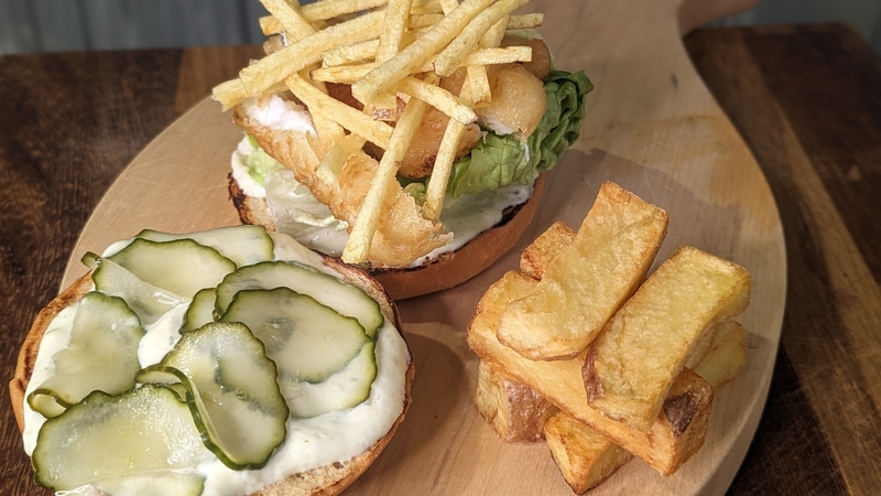 Mags Roche's fish and chip butty