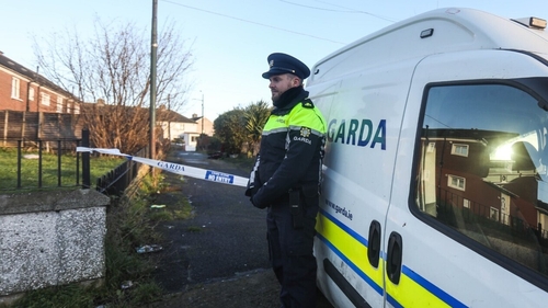 Garda forensics team at the scene in Finglas this morning (Pic: RollingNews.ie)