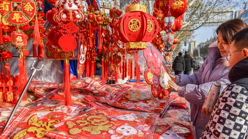China's retail sales in the first two months of this year jumped 3.5% from a year before, reversing a 1.8% annual fall seen in December