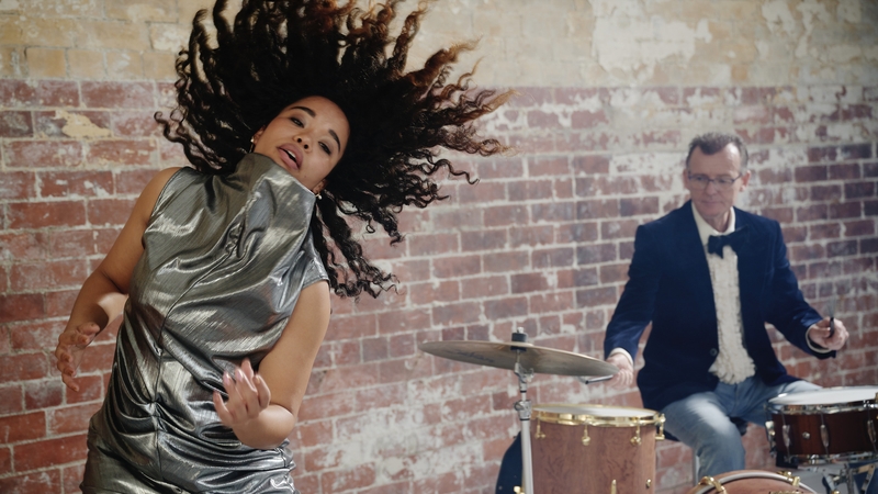 Ghaliah Conroy and Conor Guilfoyle in CoisCeim Dance Theatre's The Piece With The Drums