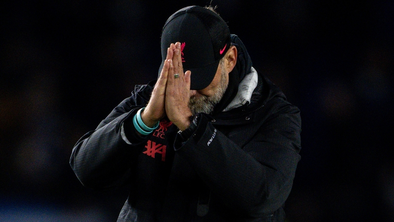Jurgen Klopp was despondent after Saturday's loss to Brighton