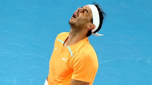 Rafael Nadal struggled with injury during the match