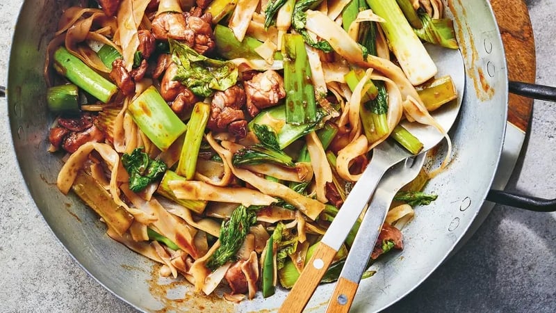 Drunken chicken noodles from One Wok, One Pot (Sam Folan/PA)