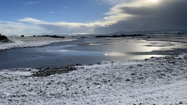 Portavade beach in Co Sligo yesterday (Credit: Eimear Carney)