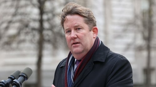 Darragh O'Brien said Micheál Martin has been an 'exceptional leader' of Fianna Fáil (file photo)