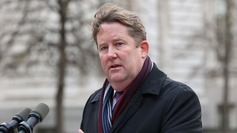 Darragh O'Brien said Micheál Martin has been an 'exceptional leader' of Fianna Fáil (file photo)