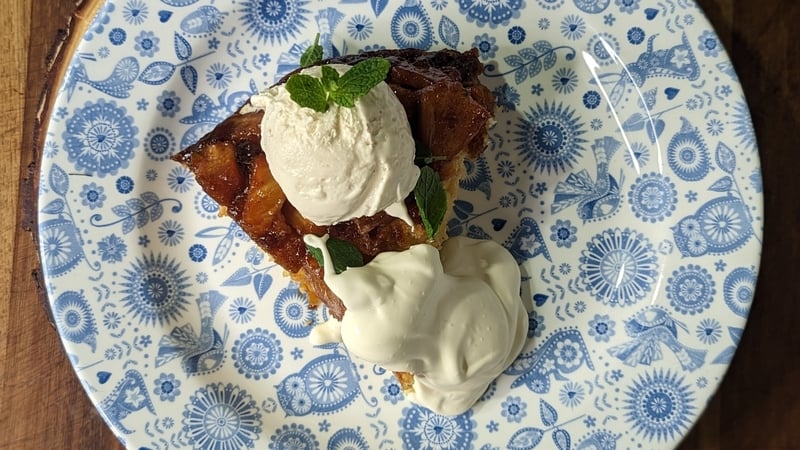Arun's 'no fuss' upside-down pineapple cake.