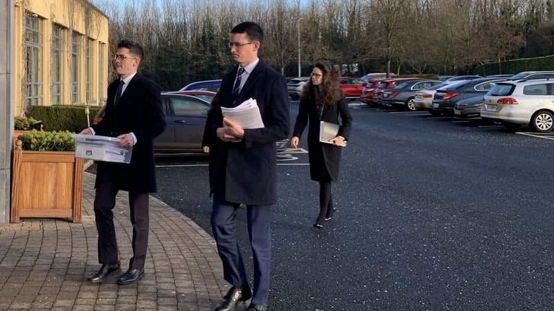 Enoch Burke was accompanied to the hearing by his mother and siblings