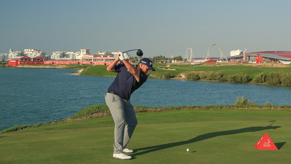 Shane Lowry posted a round of 70 on Friday in Abu Dhabi