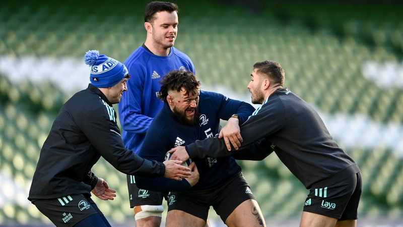 Leinster trained at the Aviva Stadium this morning ahead of tomorrow's Champions Cup visit of Racing 92