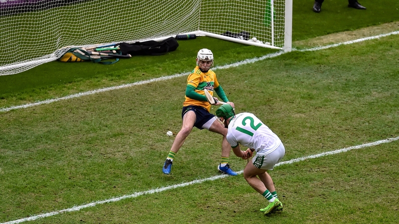 Eoin Cody of Shamrocks Ballyhale scores his side's first goal