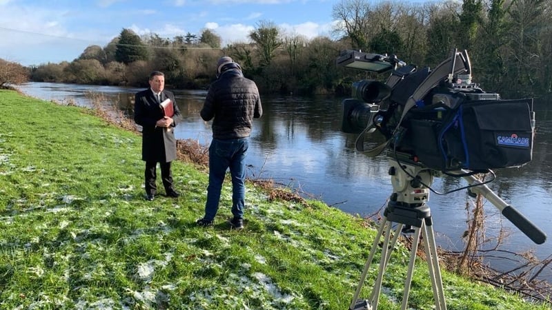 Ricky speaking to RTÉ's Paschal Sheehy