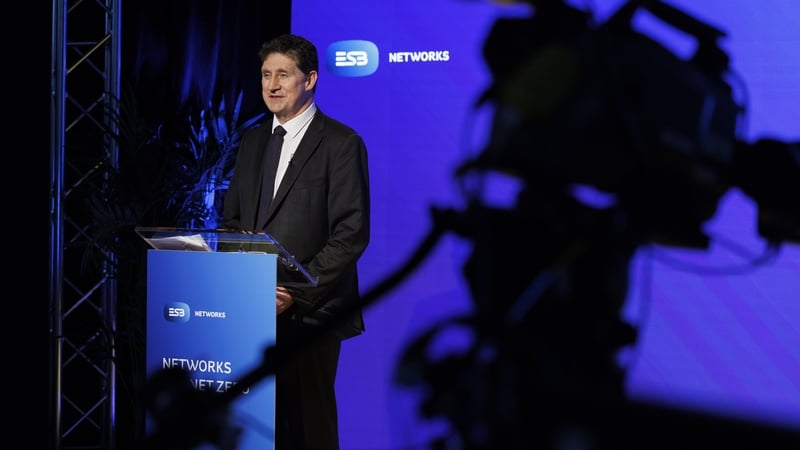 Minister for the Environment, Climate and Communications Eamon Ryan at the launch of ESB Network's new Net Zero Strategy