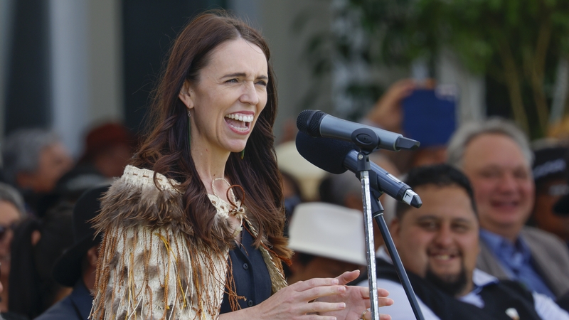 Jacinda Ardern speaking during Rātana Celebrations in Whanganui