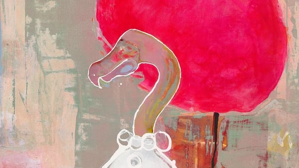 A detail from Caterpillar & Dodo (2022) by Clea van der Grijn