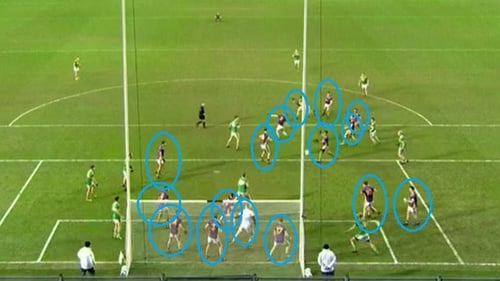 Kilmacud had 16 players actively defending Glen's late 45