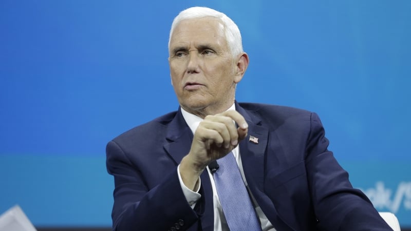 Mike Pence pictured last November