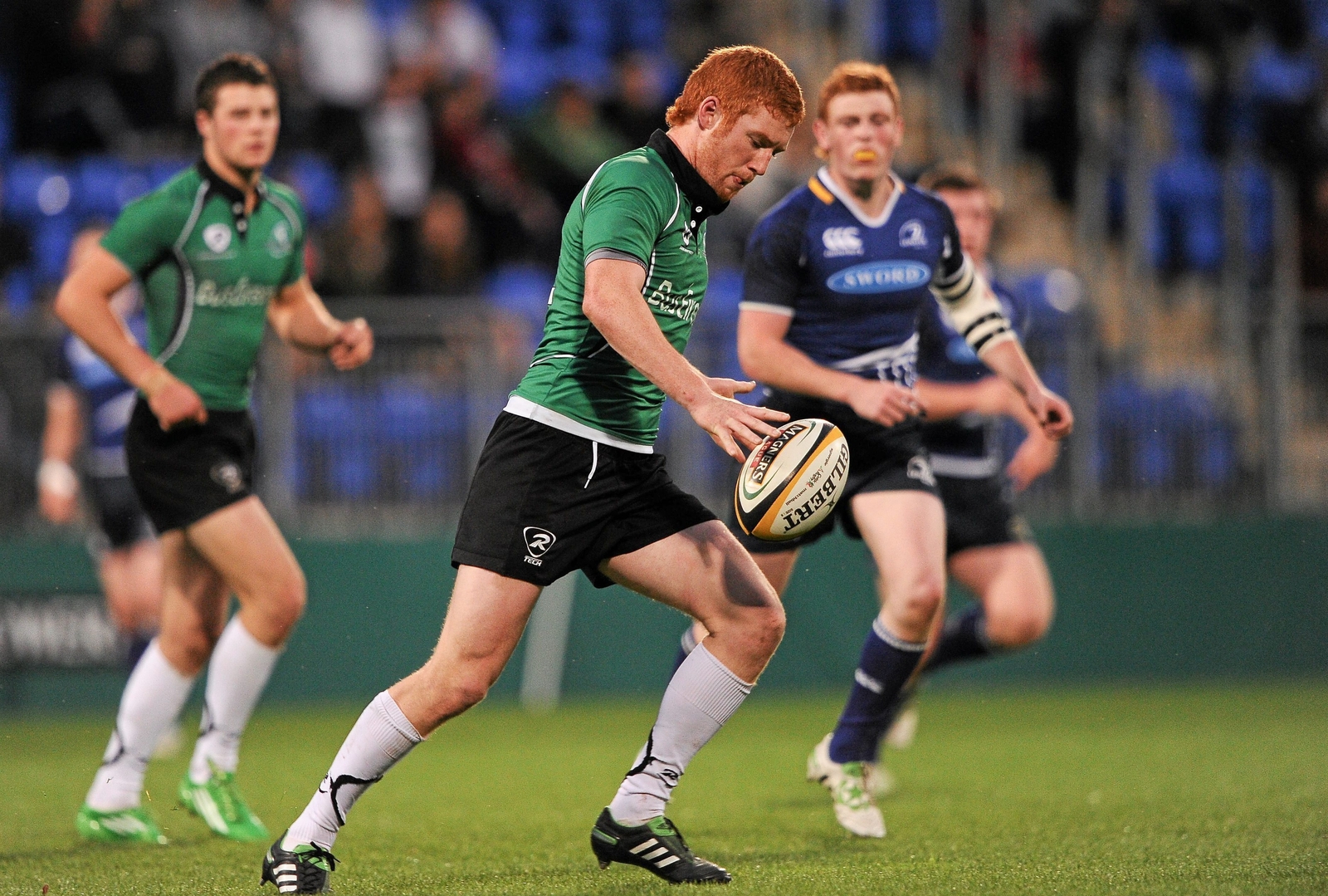 Leader in action for the Connacht U20s back in his rugby-playing days in 2011