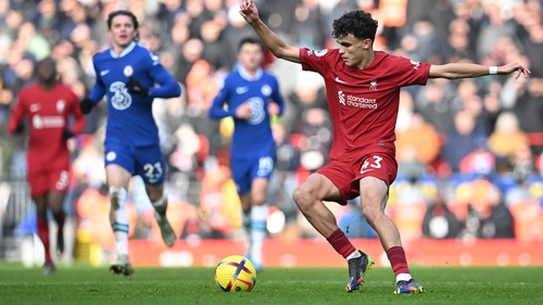 Liverpool's Spanish midfielder Stefan Bajcetic