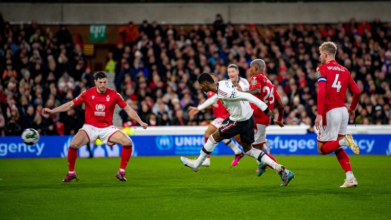 Marcus Rashford opened the scoring at the City Ground